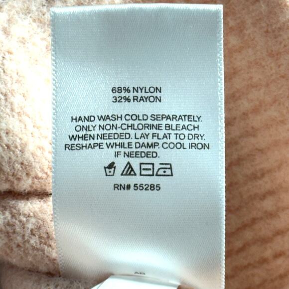 Express Womens Crewneck Pullover Sweater Size S Light Pink Soft Knit Long Sleeve - Picture 8 of 11